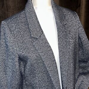 Old Navy Black and White Patterned Blazer